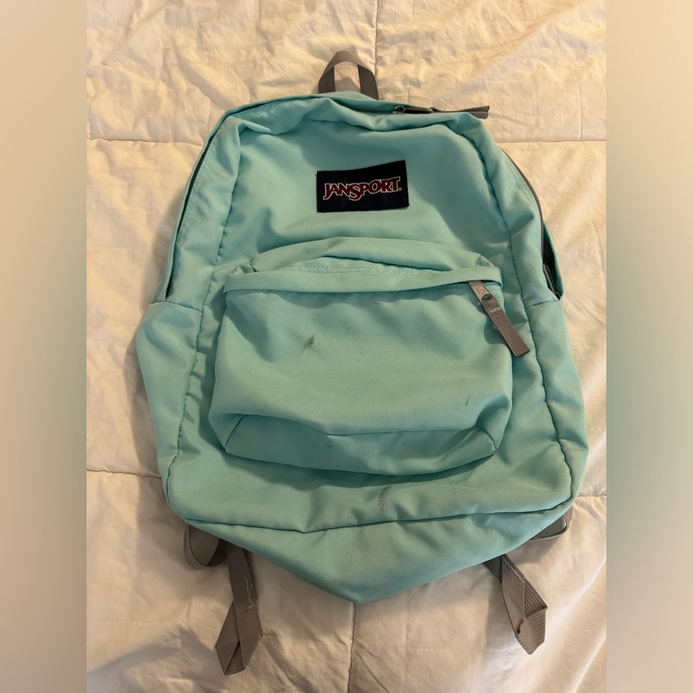 Jansport Mint Green/Grey Backpack